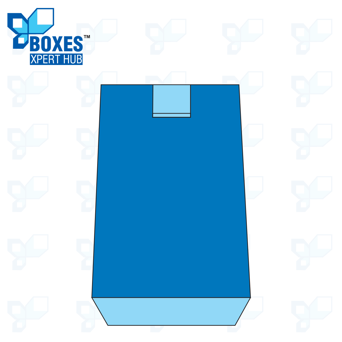 Box With Hanging and Locking Tabs