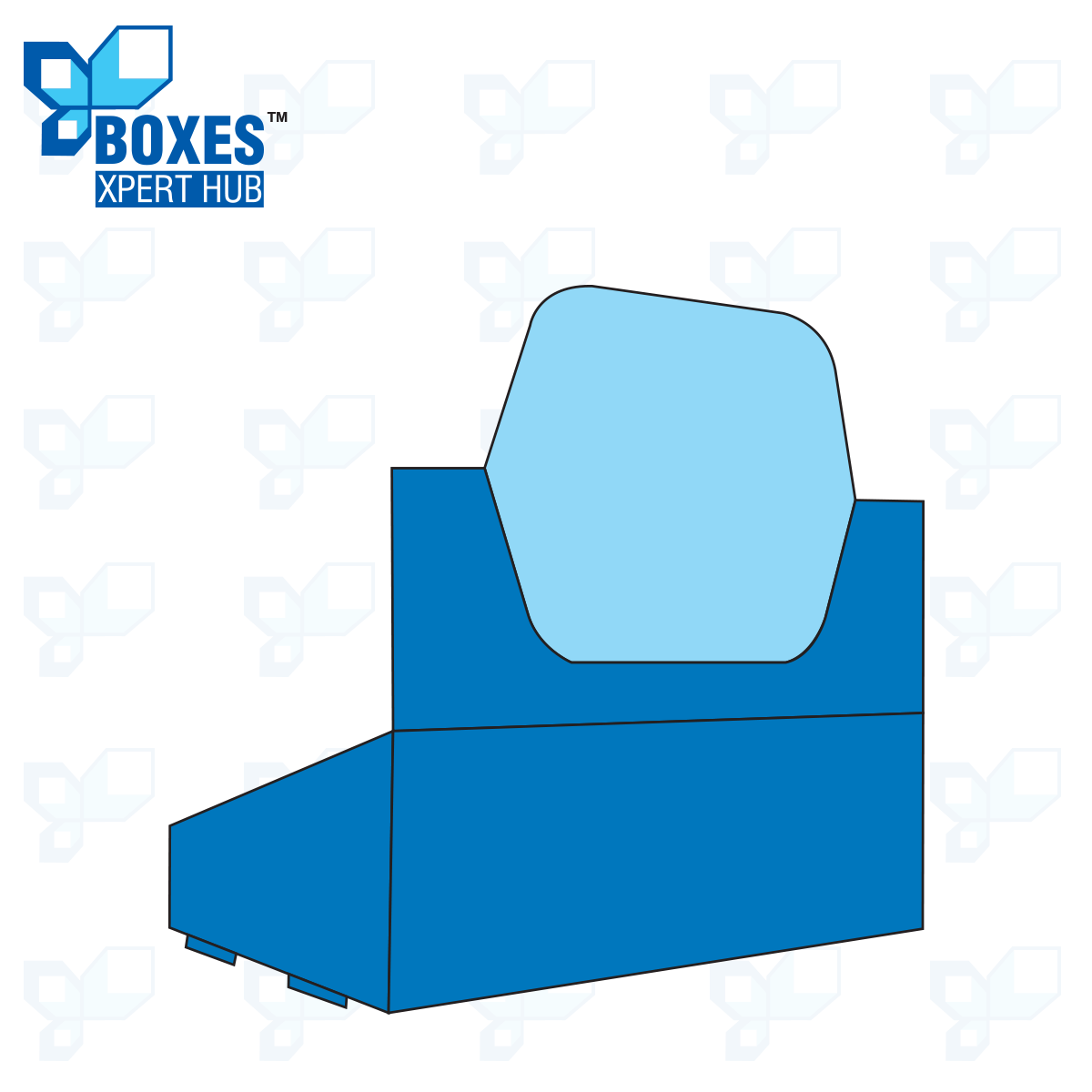 Self-Locked Counter Display Tray